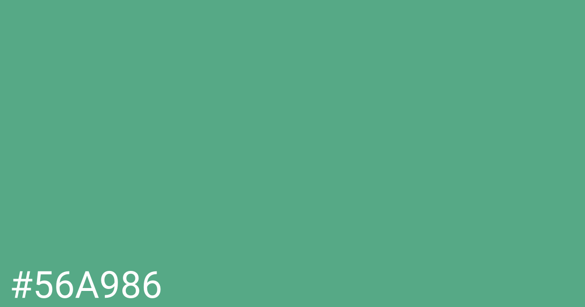 Hex color #56a986 graphic