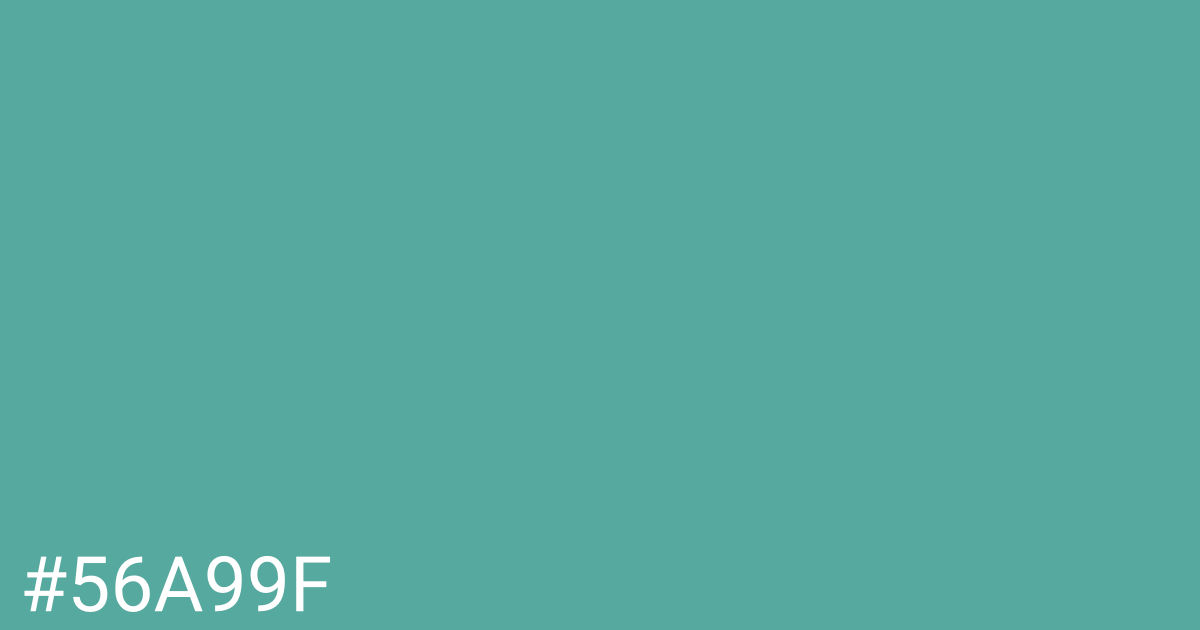 Hex color #56a99f graphic