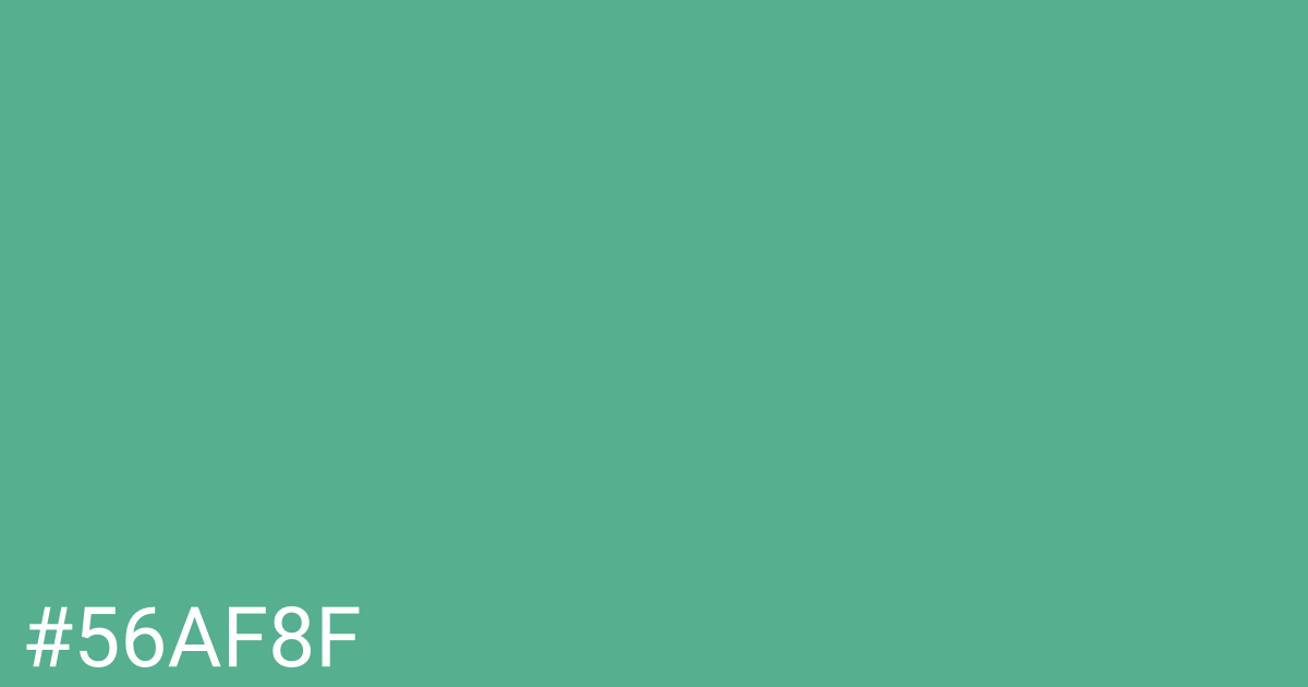 Hex color #56af8f graphic