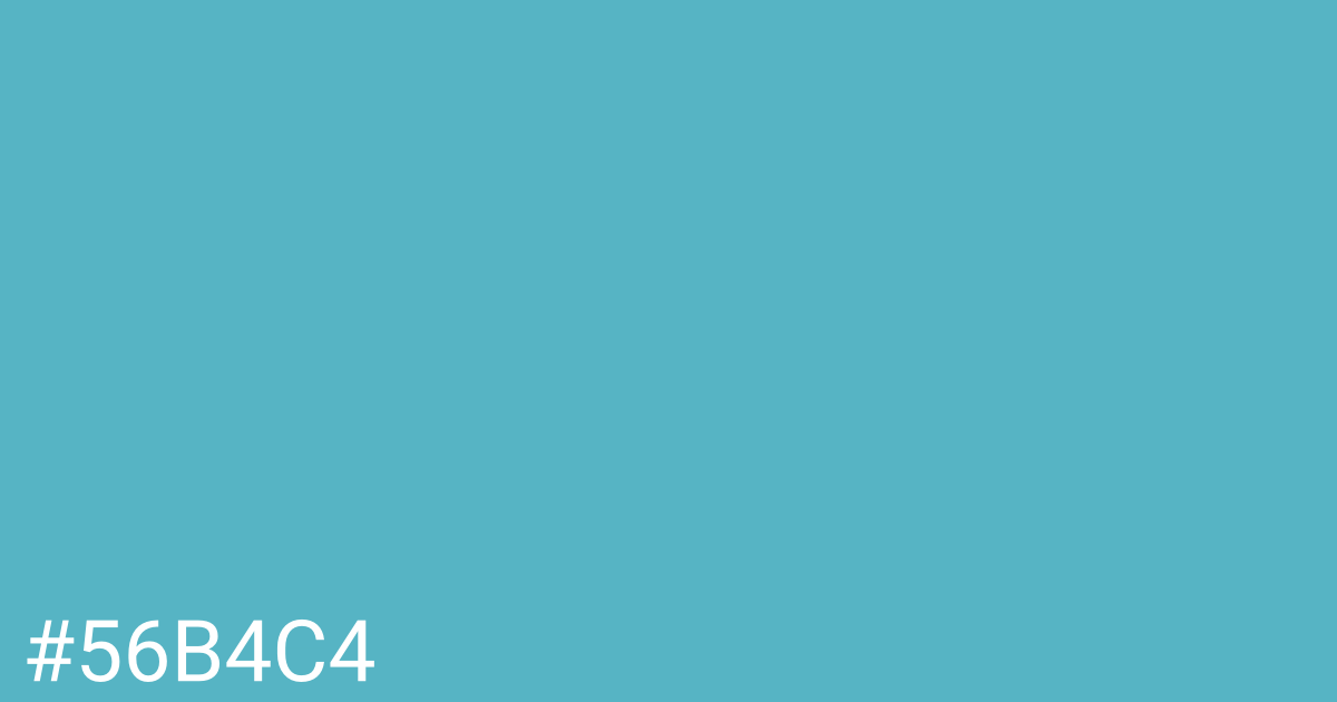 Hex color #56b4c4 graphic