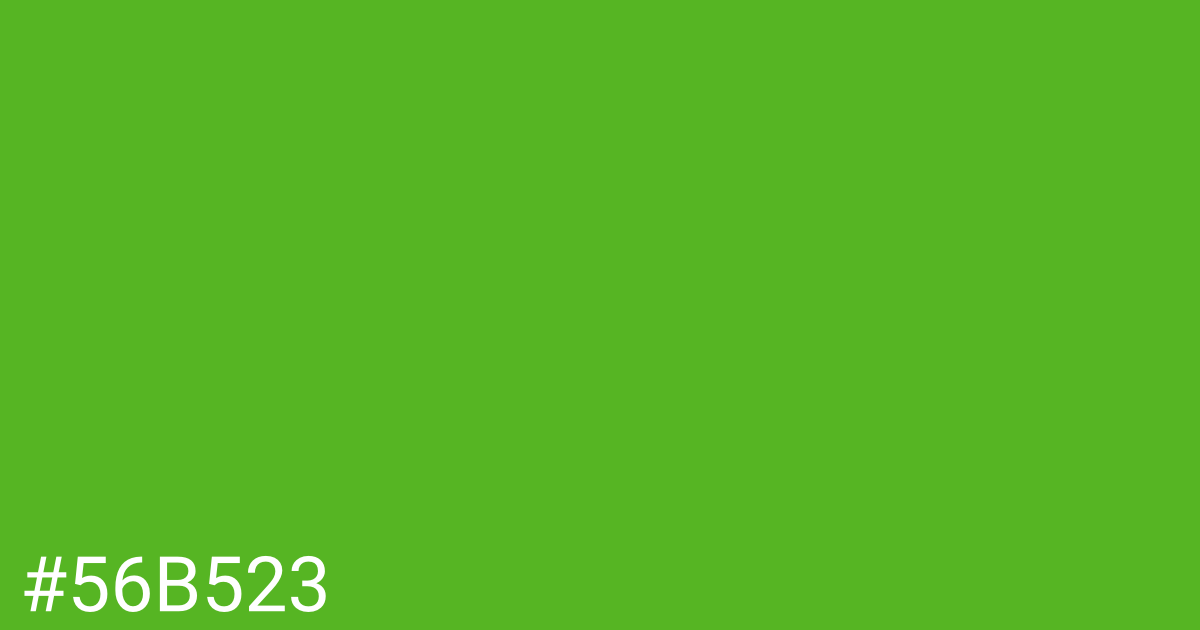 Hex color #56b523 graphic