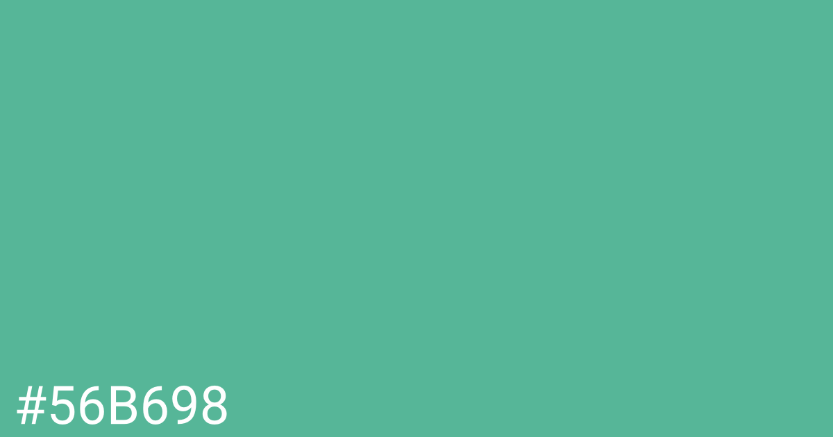 Hex color #56b698 graphic