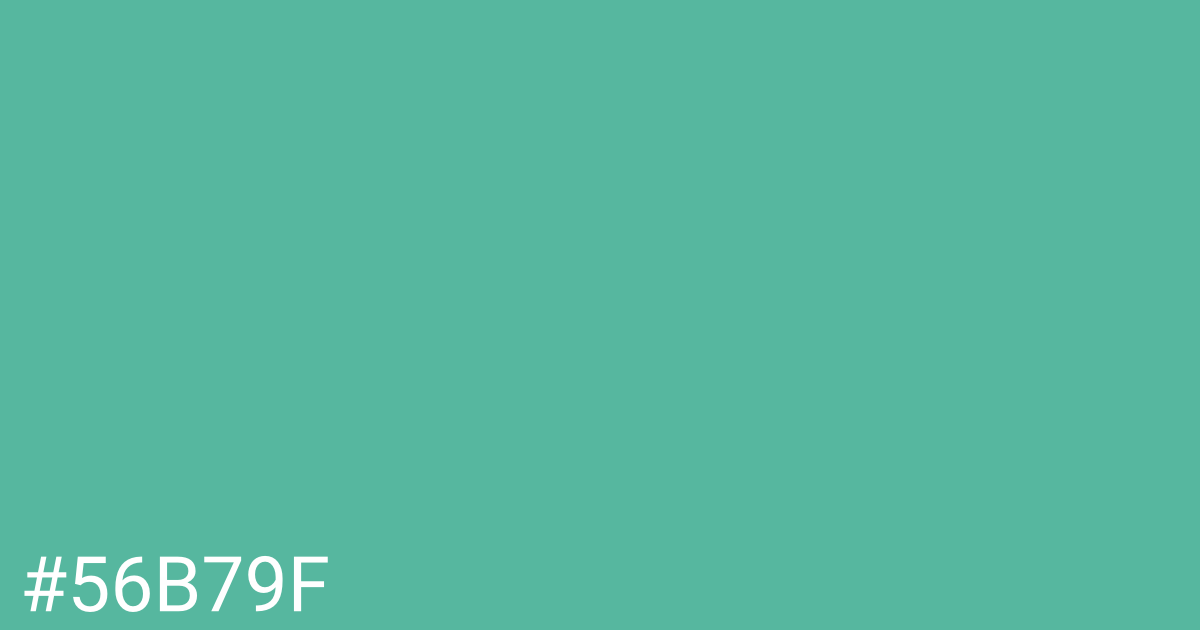 Hex color #56b79f graphic