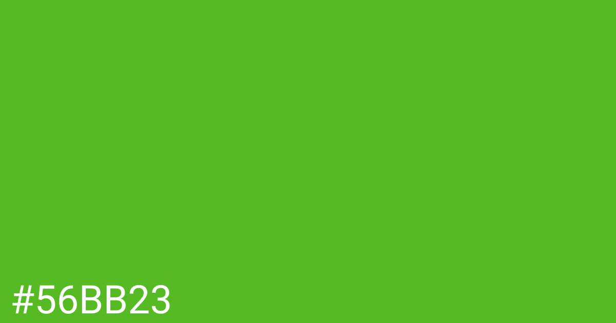 Hex color #56bb23 graphic
