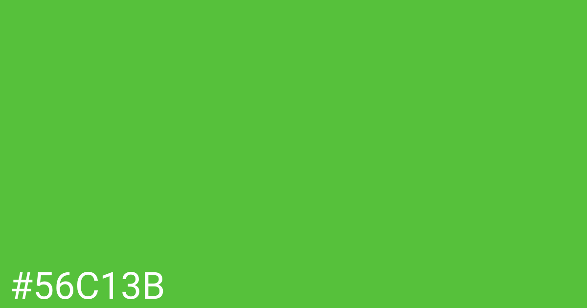 Hex color #56c13b graphic