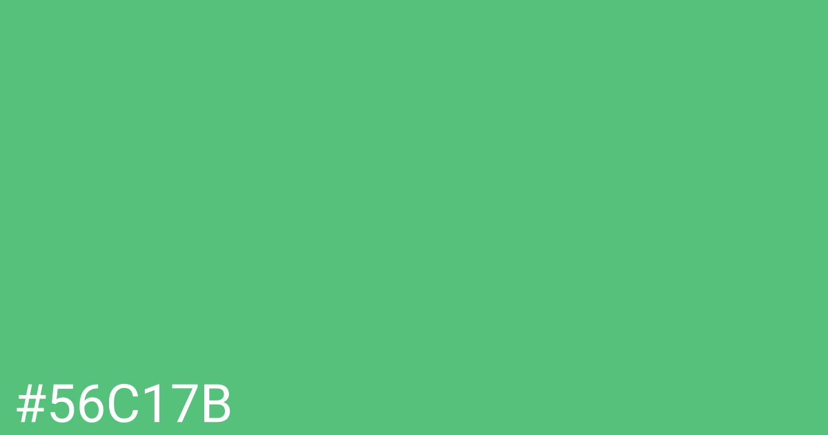 Hex color #56c17b graphic