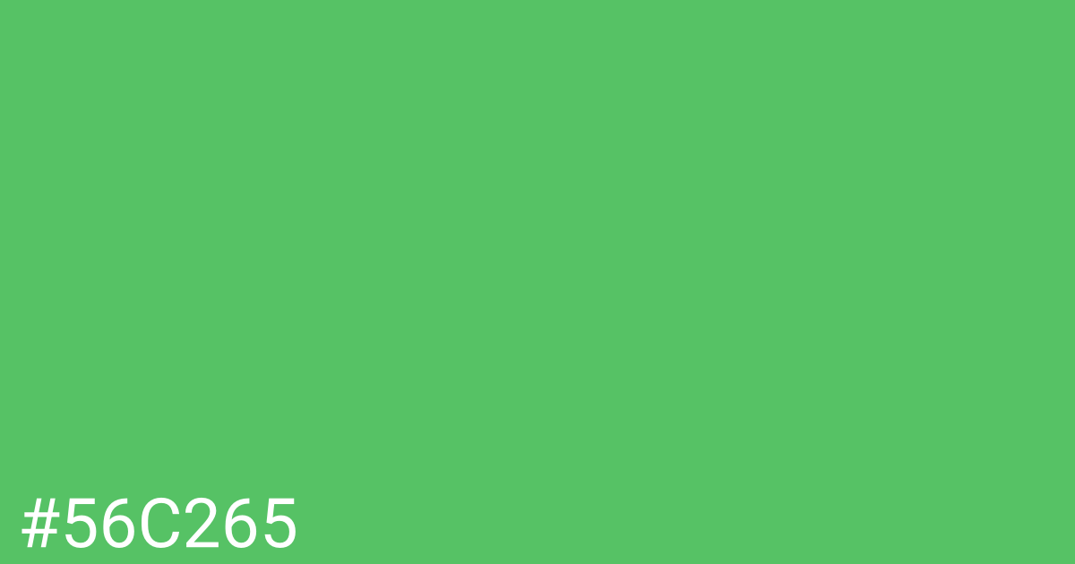 Hex color #56c265 graphic