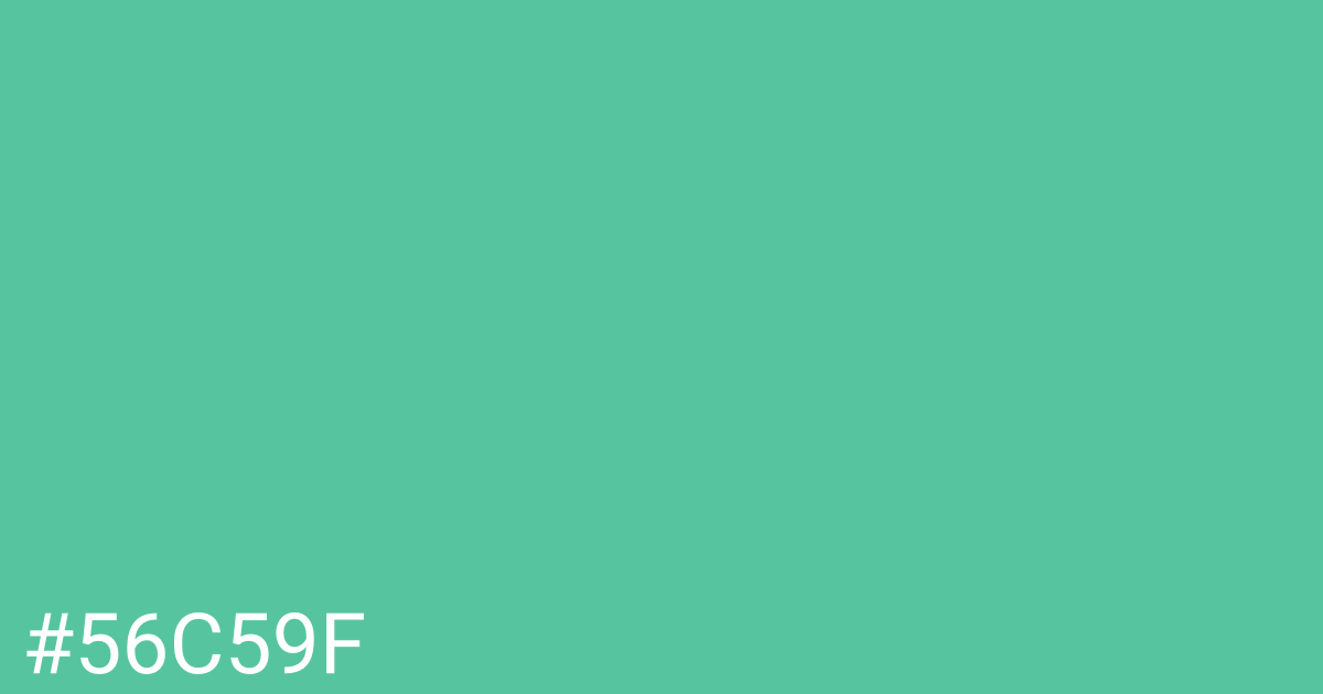 Hex color #56c59f graphic