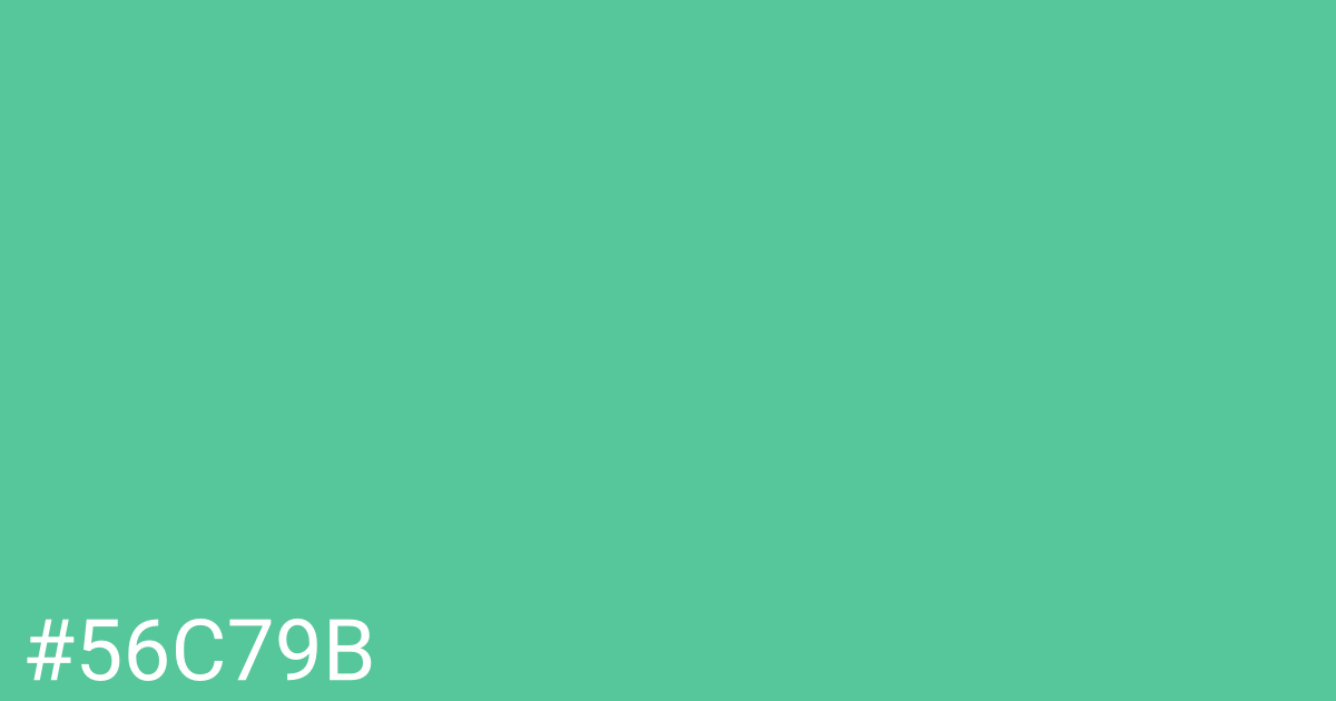 Hex color #56c79b graphic