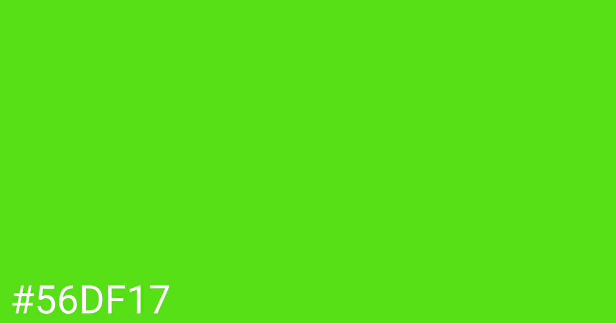 Hex color #56df17 graphic