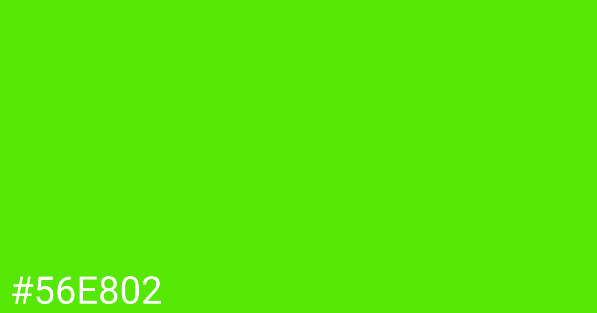 Hex color #56e802 graphic