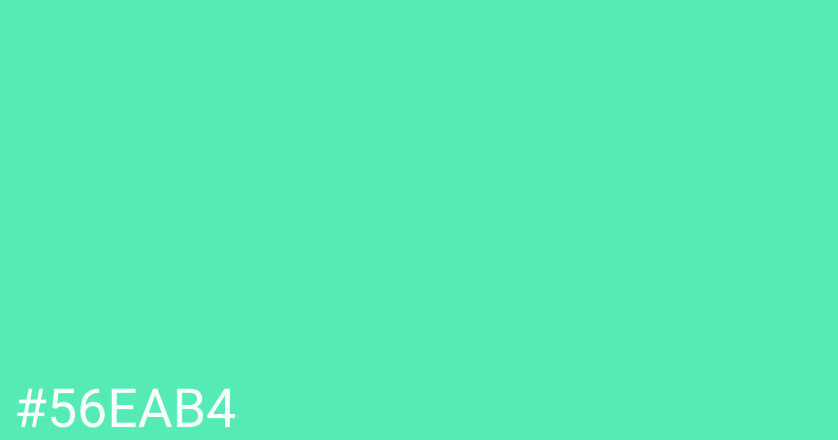 Hex color #56eab4 graphic