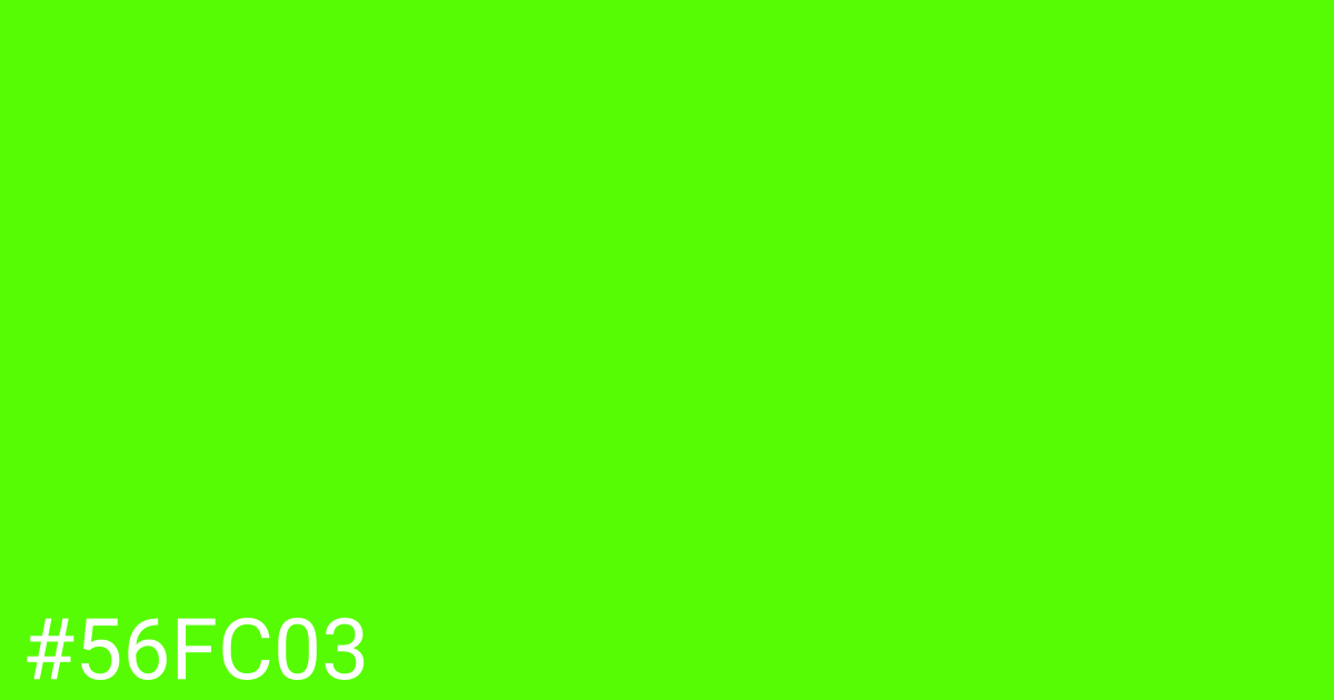 Hex color #56fc03 graphic