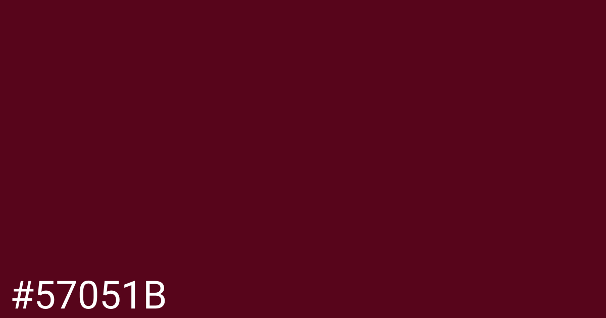 Hex color #57051b graphic