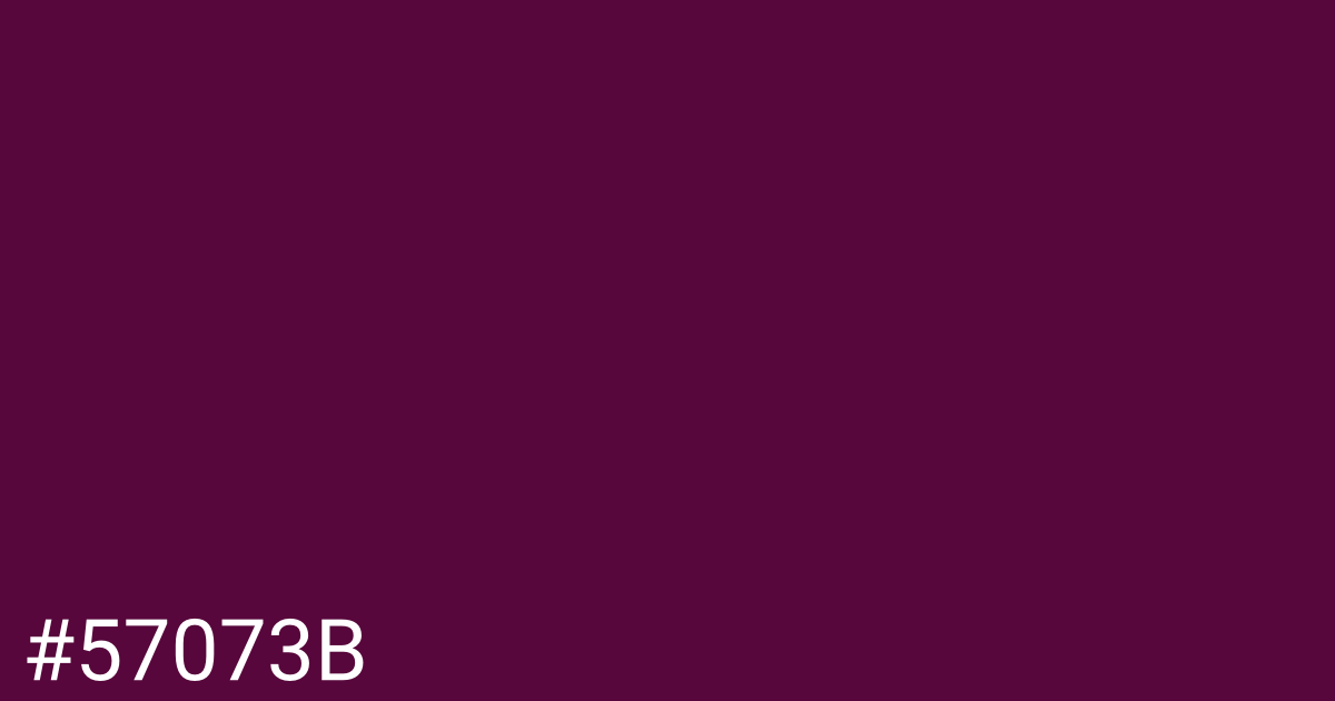 Hex color #57073b graphic