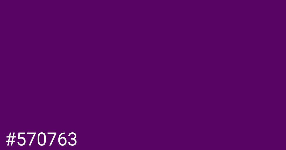 Hex color #570763 graphic