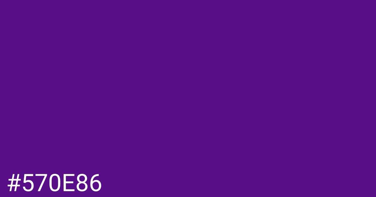 Hex color #570e86 graphic