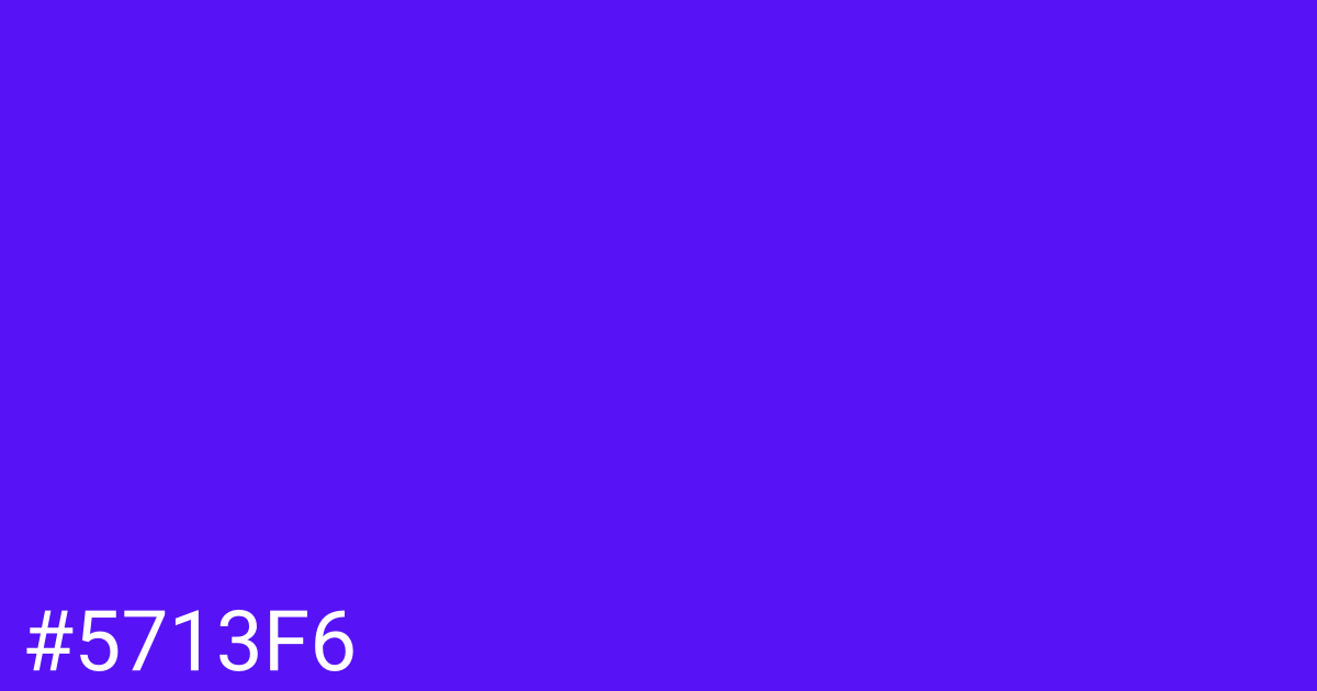Hex color #5713f6 graphic