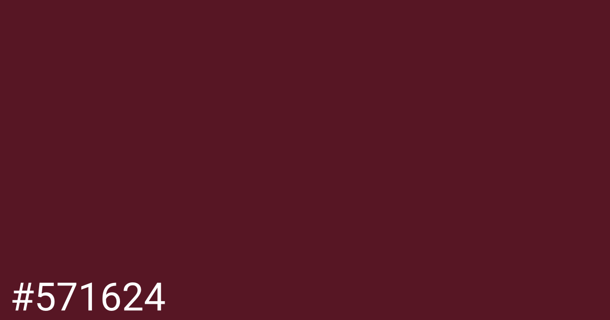 Hex color #571624 graphic