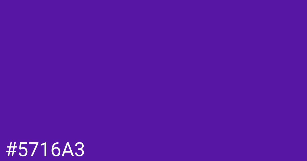 Hex color #5716a3 graphic