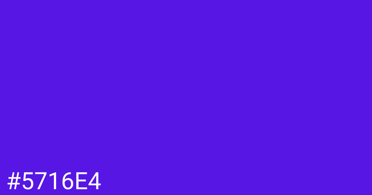 Hex color #5716e4 graphic