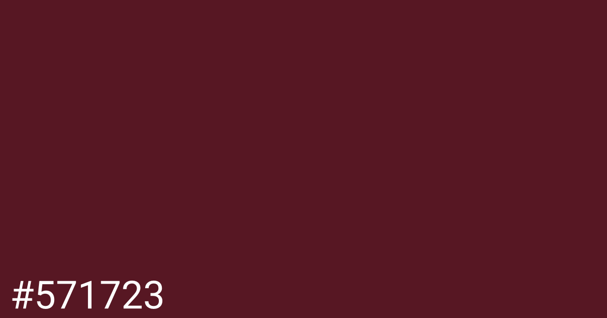 Hex color #571723 graphic