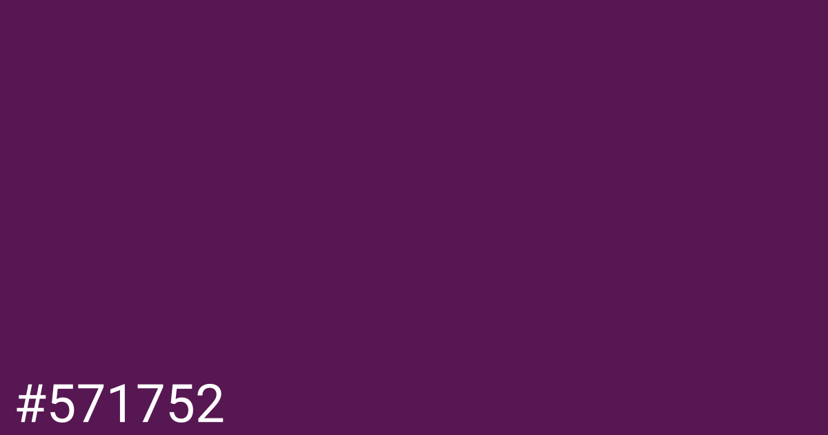 Hex color #571752 graphic