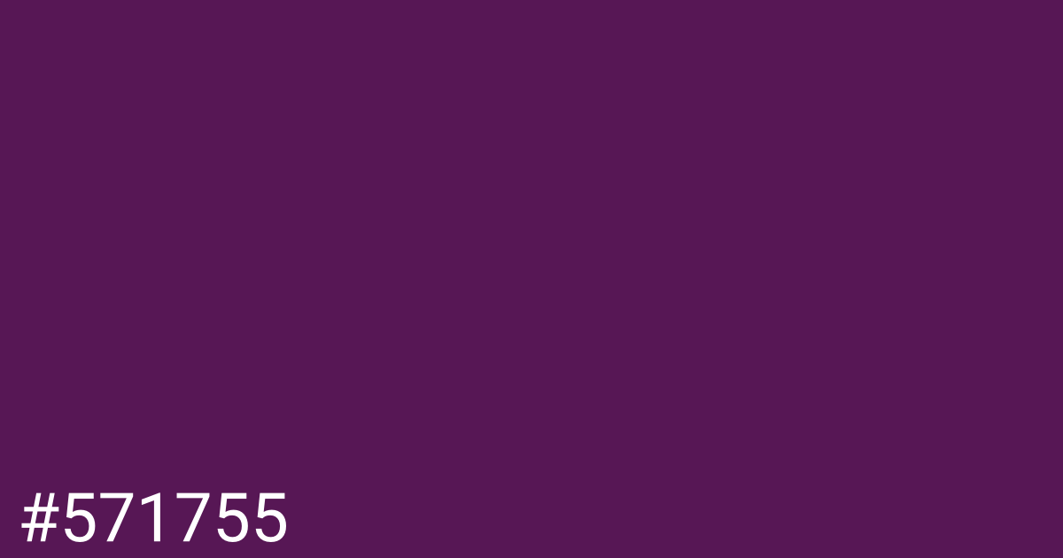 Hex color #571755 graphic