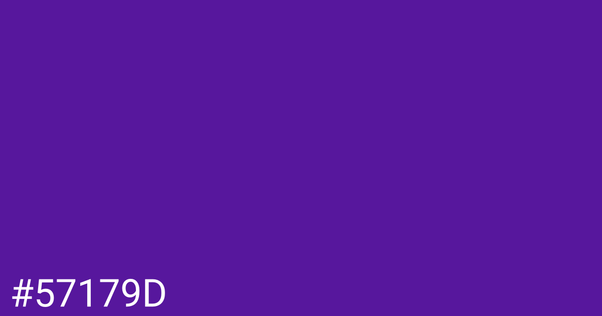 Hex color #57179d graphic