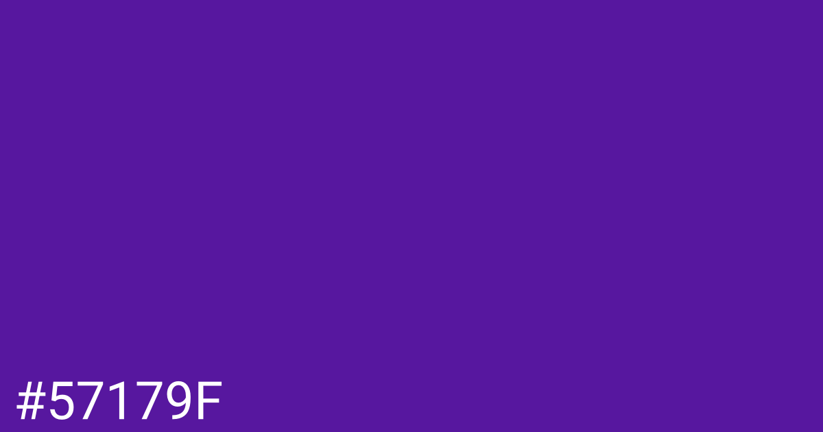 Hex color #57179f graphic