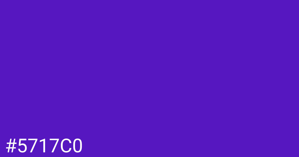 Hex color #5717c0 graphic