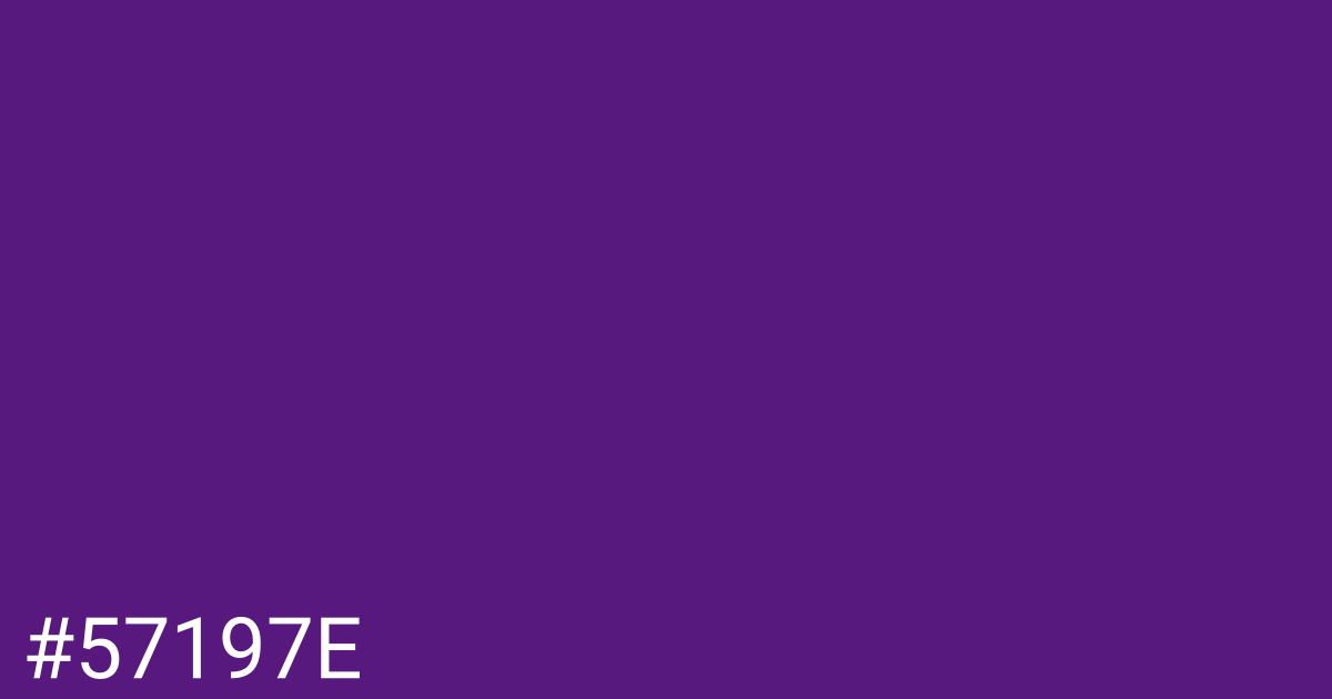 Hex color #57197e graphic