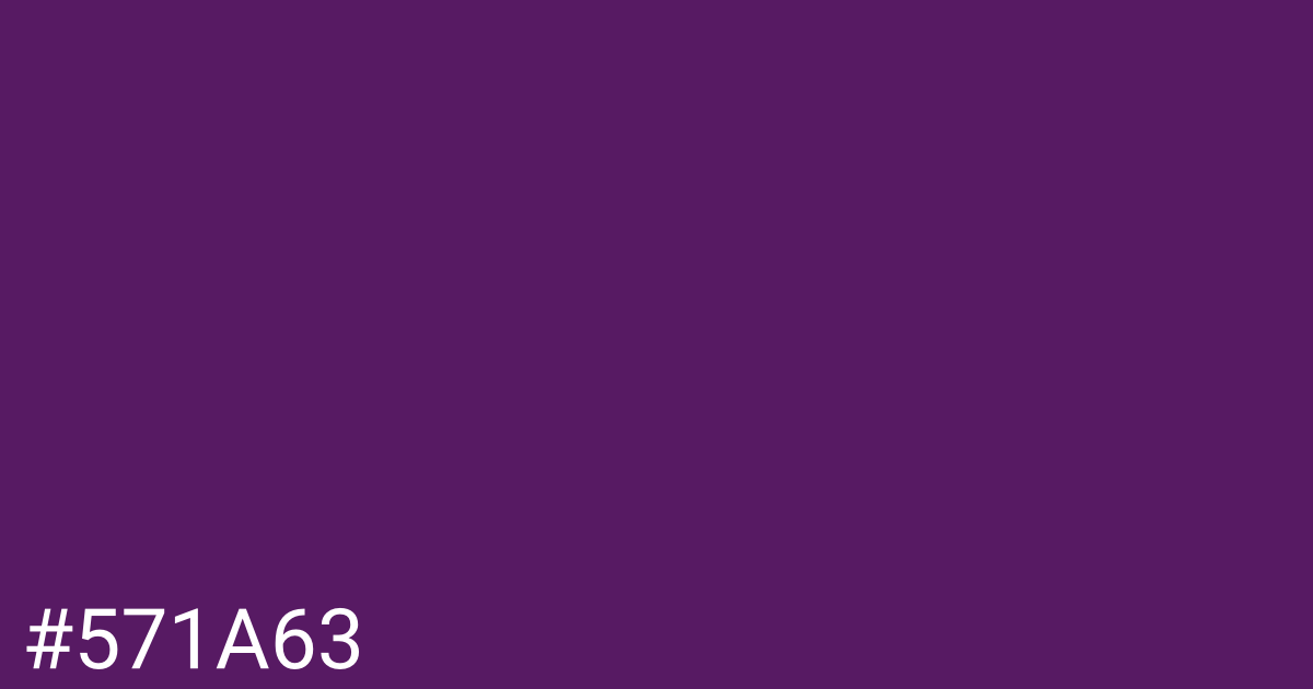 Hex color #571a63 graphic