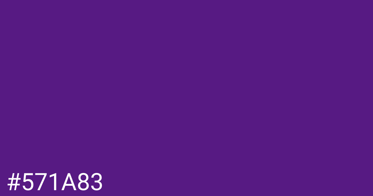 Hex color #571a83 graphic