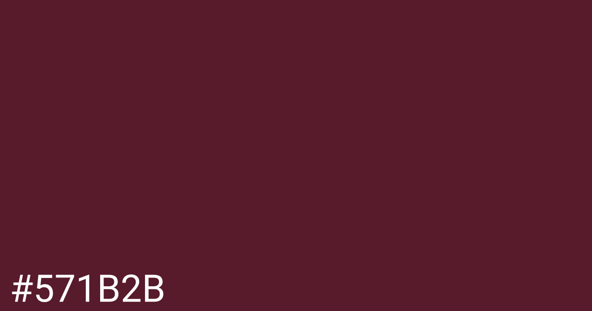 Hex color #571b2b graphic