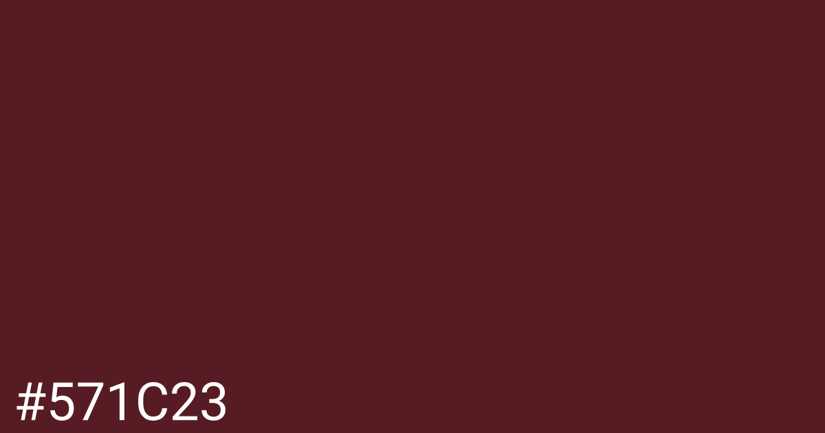 Hex color #571c23 graphic