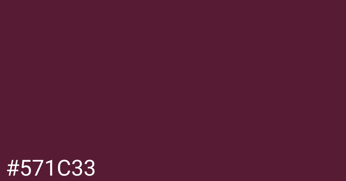 Hex color #571c33 graphic