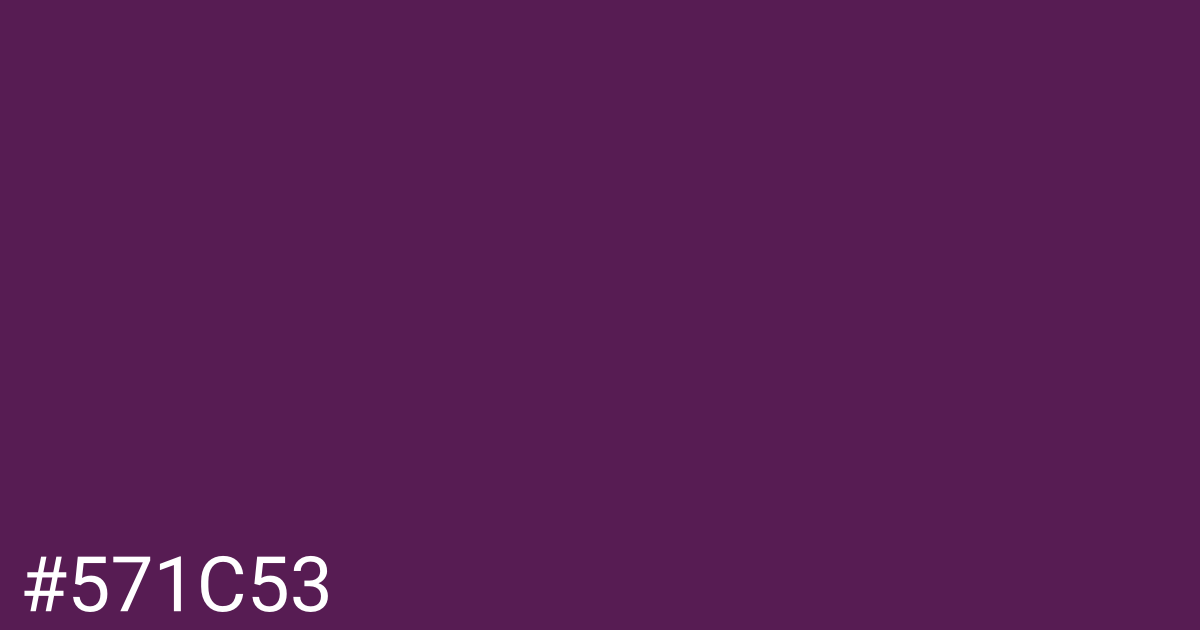 Hex color #571c53 graphic