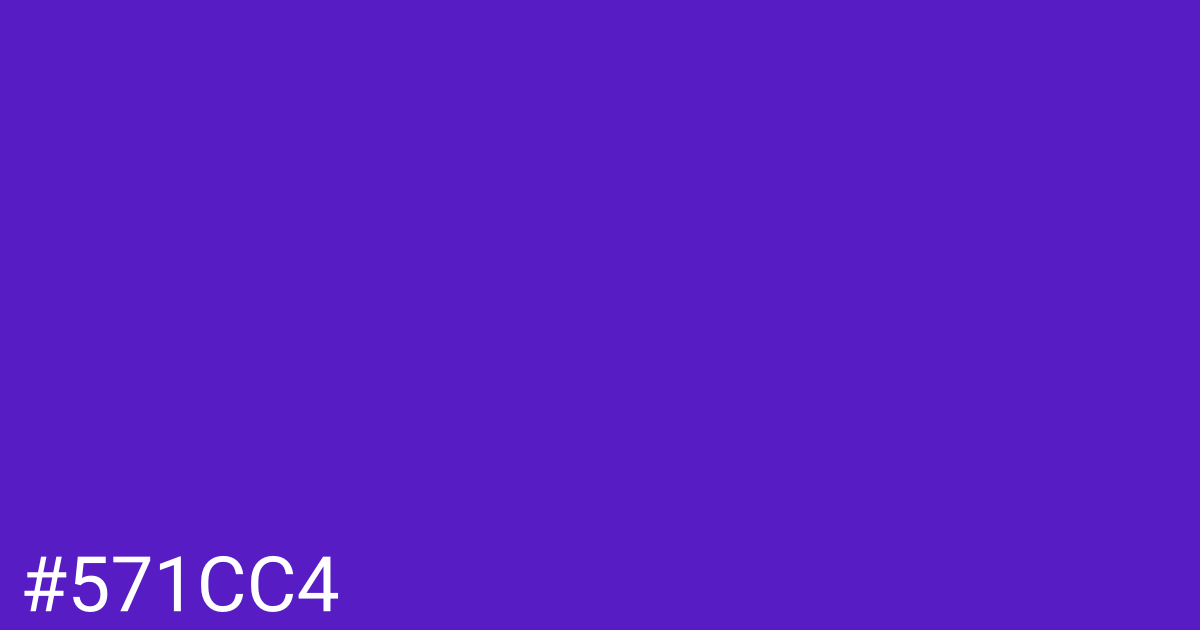 Hex color #571cc4 graphic