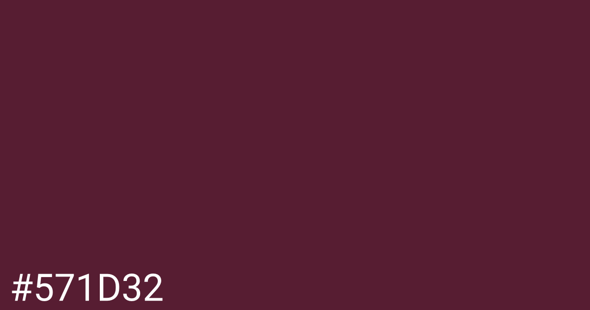 Hex color #571d32 graphic