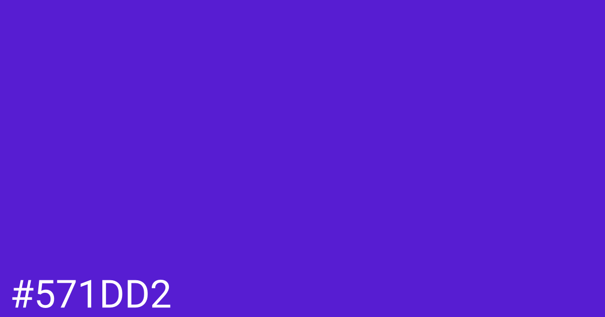 Hex color #571dd2 graphic