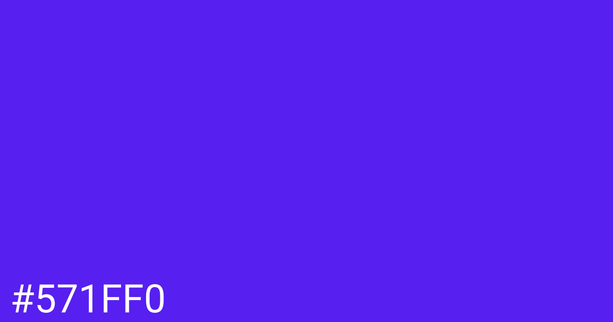 Hex color #571ff0 graphic