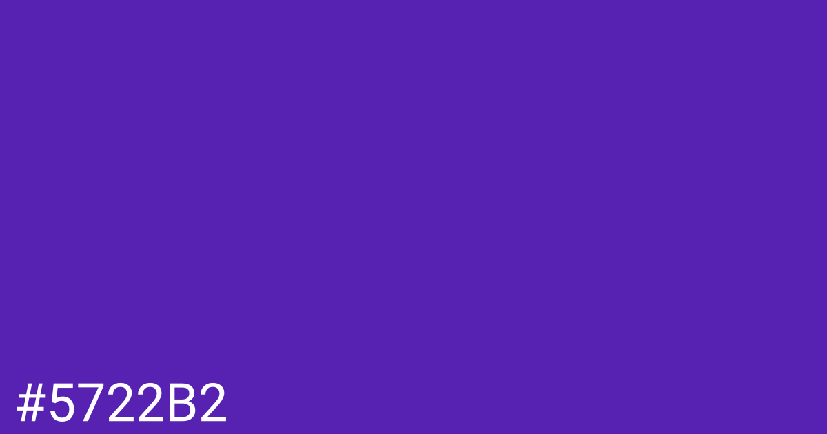 Hex color #5722b2 graphic