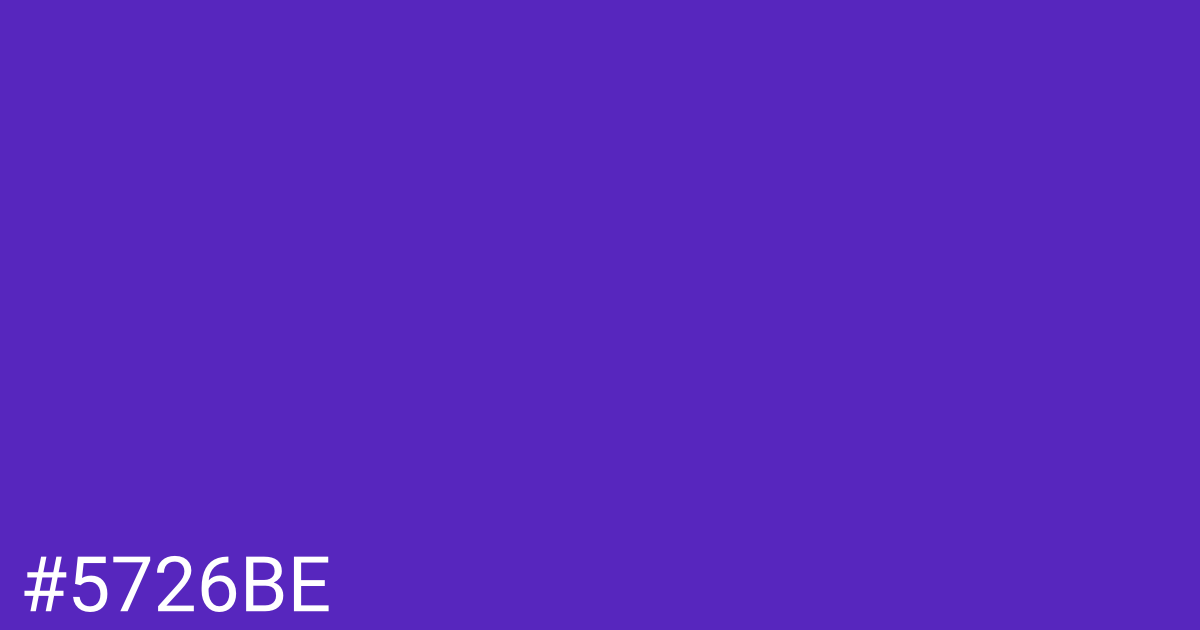 Hex color #5726be graphic