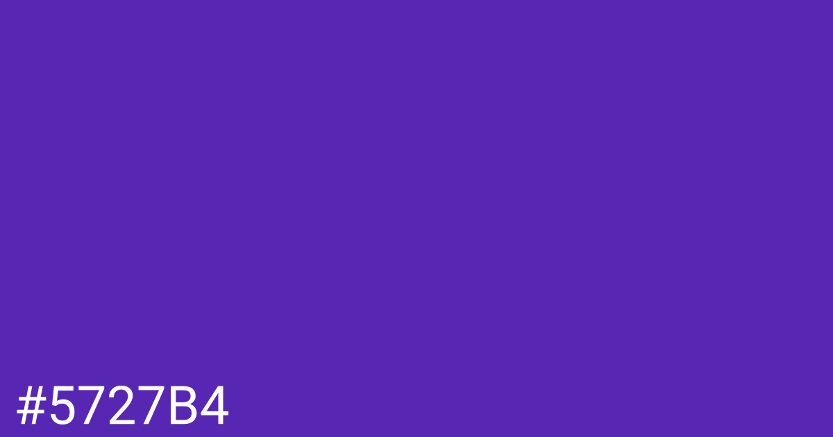 Hex color #5727b4 graphic