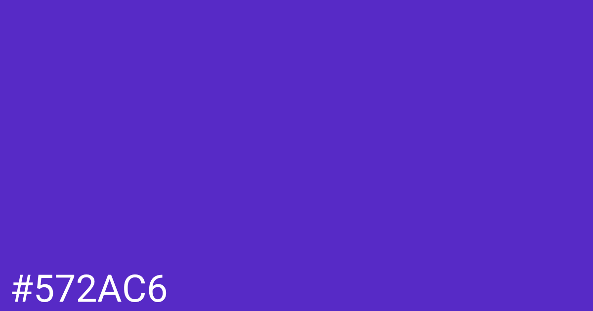 Hex color #572ac6 graphic
