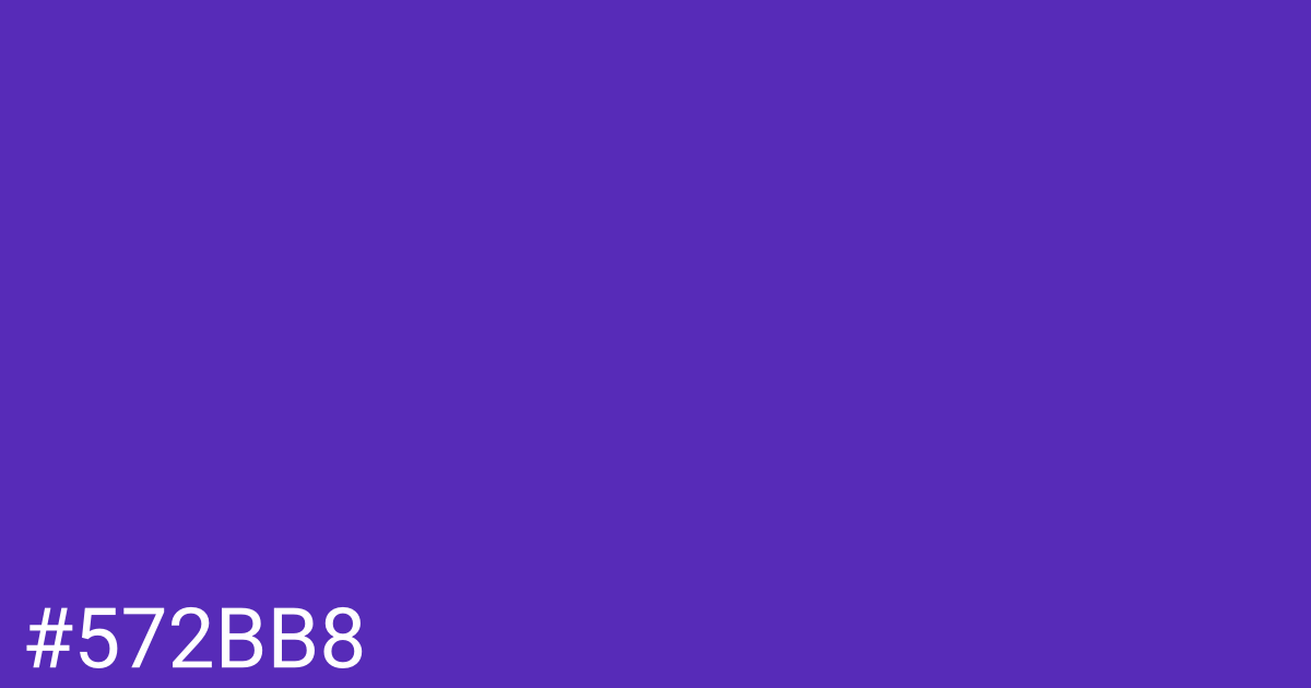Hex color #572bb8 graphic