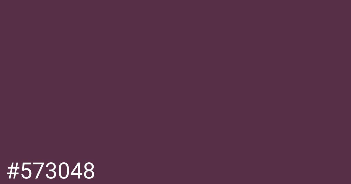 Hex color #573048 graphic