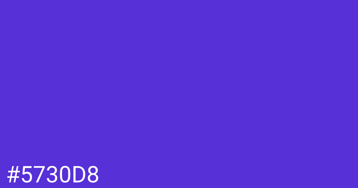 Hex color #5730d8 graphic