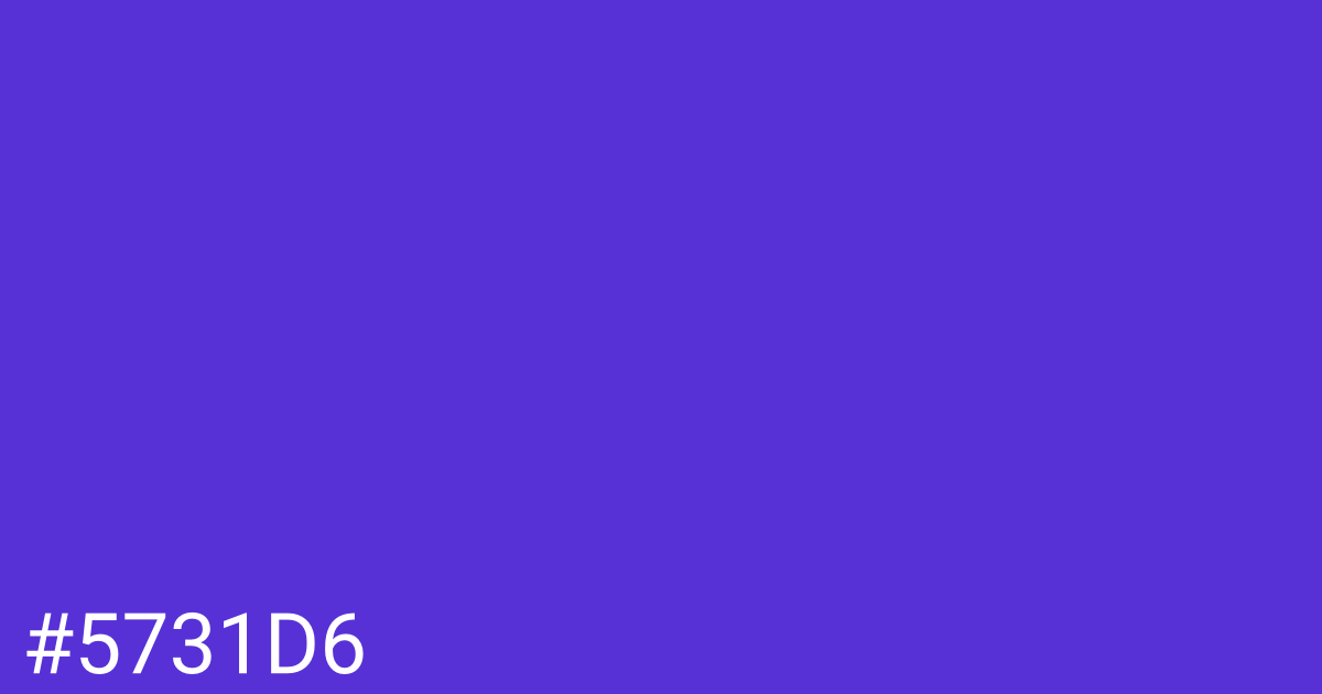 Hex color #5731d6 graphic